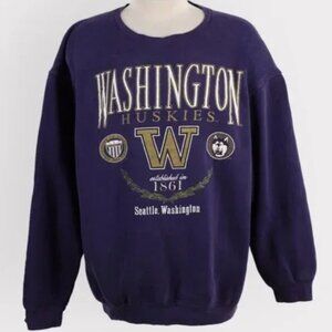 Vintage Washington Huskies Sweatshirt 1861 University Washington shirt purple